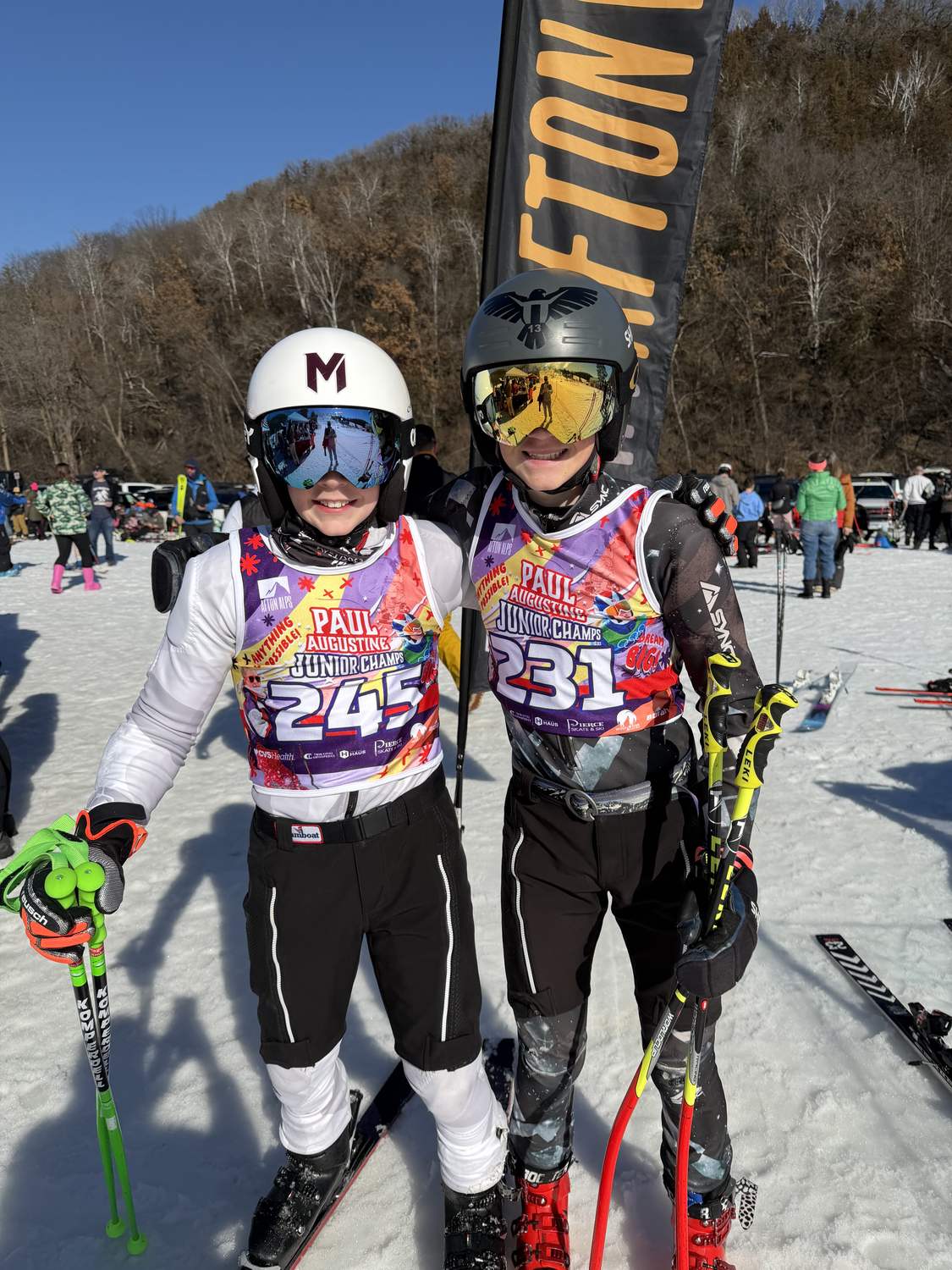Alpine Program racers at the hill on race day